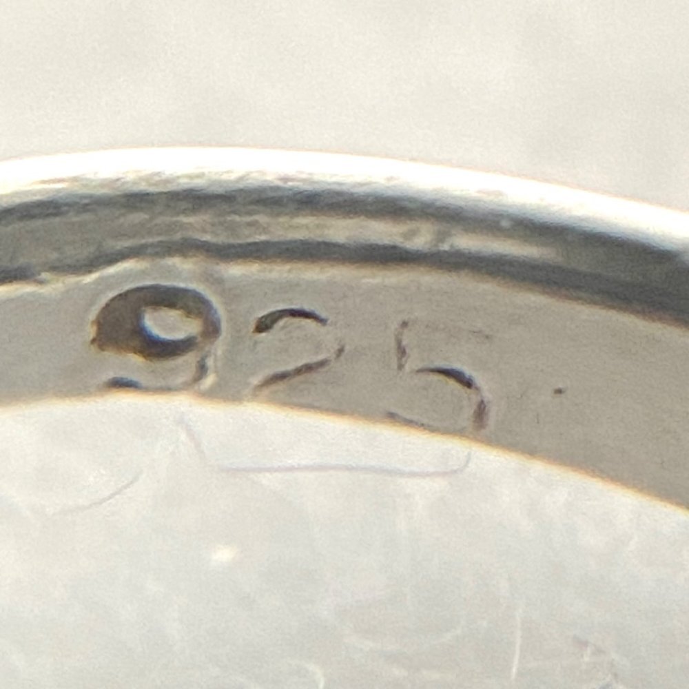 Sterling Silver 925 Rectangular Faux Turquoise In… - image 8